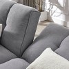 Streamdale Modern Grey Convertible Futon with Pillows - 4 of 4