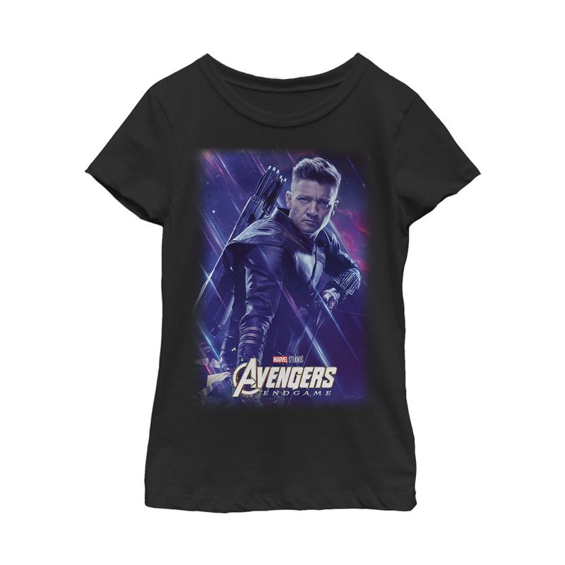 Girl's Marvel Avengers: Endgame Hawkeye Streaks T-Shirt, 1 of 4