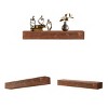 72" Fireplace Mantel Shelf, Rustic Wood Mantles for over Fireplace, Wall Mounted Floating Mantel Shelves, Mantel Farmhouse Shelf - 2 of 4