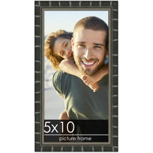 PosterPalooza | 5x10 Modern Bamboo Picture Frame, UV Acrylic, 5 Finishes - 1 of 4