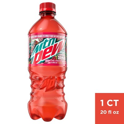 Mtn Dew Baja Caribbean Splash Soda - 20 Fl Oz Bottle : Target