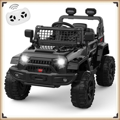 Garvee 12V Ride On Truck for Kids, Battery-Powered Car with Remote Control, Music, LED Lights & Suspension, for Ages 2-5