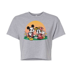 Women's - Disney - Mickey & Friends Cropped Graphic T-Shirt - 1 of 4