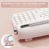 Upgraded Wireless Keyboard, Retro Typewriter Style with Integrated Stand, USB-C/Bluetooth with Cute Round Keycaps for Multi Device for Win/Mac - 4 of 4