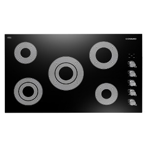 Cosmo COS-365ECC 36 in. Electric Ceramic Glass Cooktop with 5 Burners, Dual Zone Elements, Hot Surface Indicator Light and Control Knobs - 1 of 4