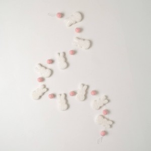 Sullivans 72" White Bunny Garland - 1 of 4
