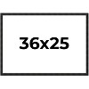 PosterPalooza | 36x25 Thin Barnwood Picture Frame, UV Acrylic, 2 Finishes - Grey and Black - 2 of 4