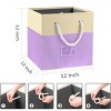 FURNIinspire 4pcs Non-Woven Cotton Rope Utility Storage Bins Drawer Organizer Basket Storage Cubes Bedroom Dorm Organizer, Purple, 3.12"*11.7"*11.7" - 3 of 4