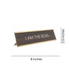LEMONSODA Novelty Desk Sign (I AM the Boss) - Brown/Gold - 4 of 4