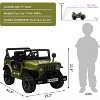 12V Kids Ride On Truck, Electric Car w/Remote Control, 25W Motors, MP3 Player, LED Lights, Double Doors, Safety Belt - 4 of 4