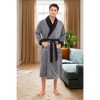 ADR Plush Fleece Men's Robe, Soft Cozy Warm Men's Bathrobe, Bath Robe - 2 of 4