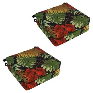Blazing Needles, Set of 4 Outdoor Chair Cushions - 1 of 2