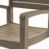 PAGED Wood Outdoor Chairs Set of 2 Patio Dining Chairs with Wooden Armrests, Vertical Slats Design for Patio, Garden, Poolside - 3 of 4