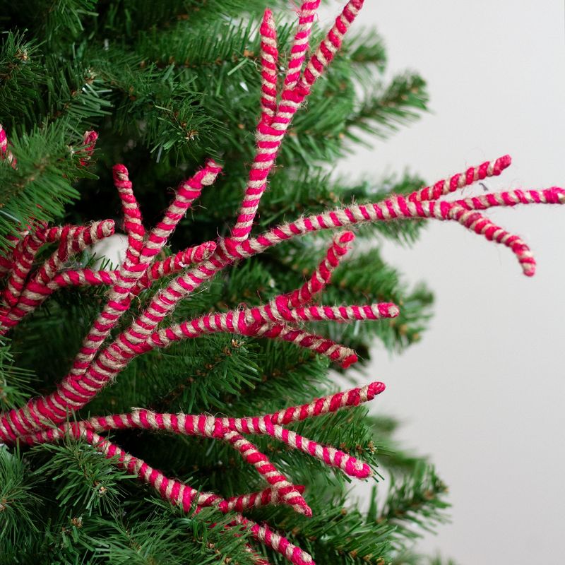 Melrose 29" Red Striped Branch Christmas Decoration, 3 of 4