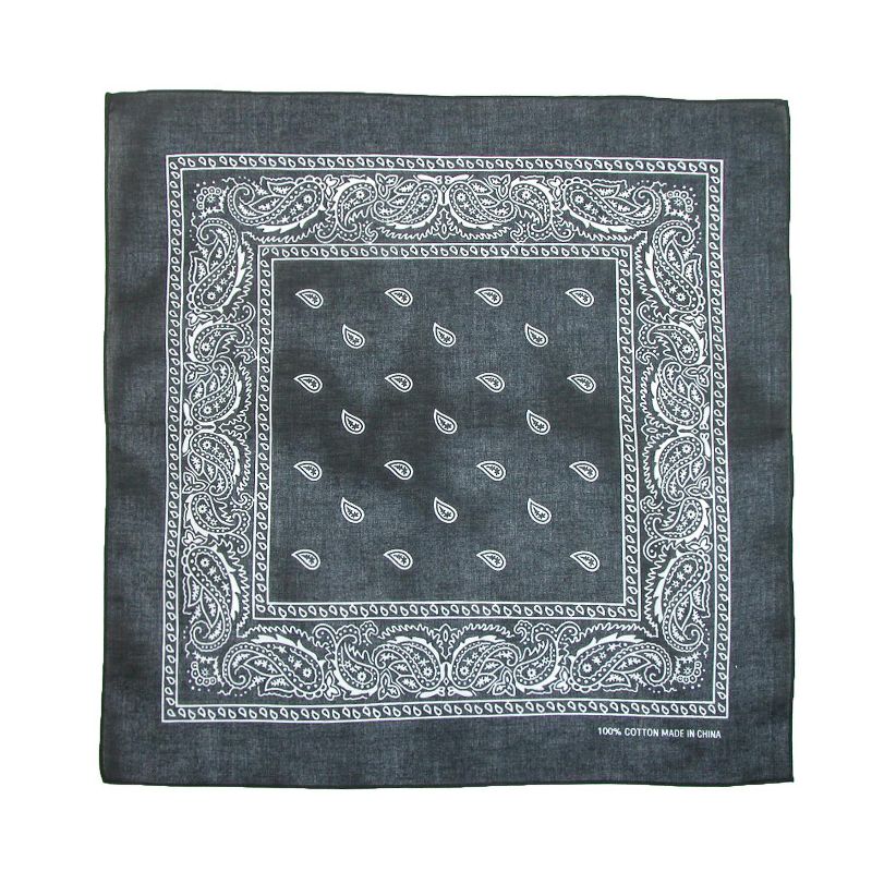 CTM Cotton Paisley All-Purpose Bandanas (Pack of 5 of Same Color), 1 of 2