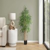 Syemin Artificial Plants Artificial Plant Bamboo Tree Home Decor Fake Plants Faux Plants Indoor Outdoor Fall Decoration, Green, 32"*27"*44" - 2 of 4