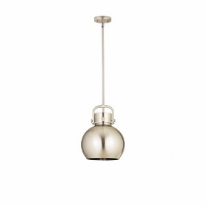 Newton Sphere - 1 Light Pendant with Metal Shade In Industrial Style-15.38 Inches Tall and 10 Inches Wide - 1 of 1