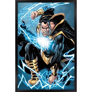 Trends International DC Comics - Black Adam - Lightning Framed Wall Poster Prints - 1 of 4
