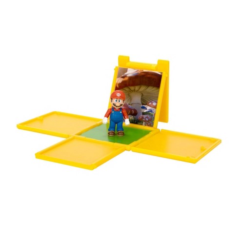  The Super Mario Bros. Movie 5 Inch Action Figures Series 2 Cat  Mario Figure with Block : Toys & Games