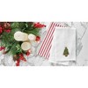 C&F Home Festive Christmas Tree Cotton Embroidered Cotton Waffle Weave Kitchen Dishtowel - 2 of 3