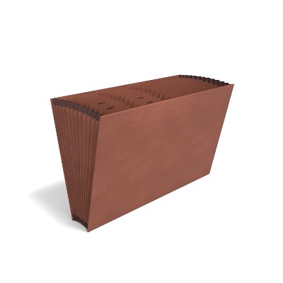 HITOUCH BUSINESS SERVICES Heavy Duty Reinforced Accordion File Monthly Index 12-Pocket Lgl Brown