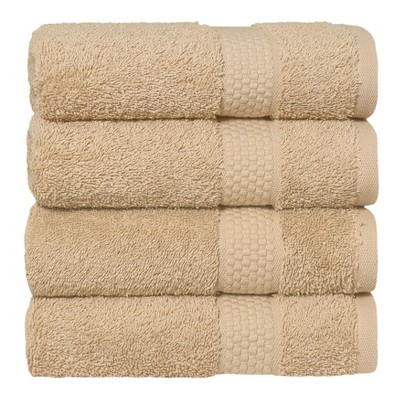 Linum Home Textiles 100% AEGEAN Long Staple Turkish Cotton STARLIGHT Terry Hand Towels (Set of 4)