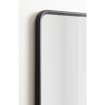 Gold Framed Rectangular Wood Wall Mirror, 24x36