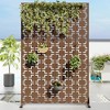 Dovelina Outdoor Freestanding Metal Privacy Screen Decorative Garden Fence - 3 of 4