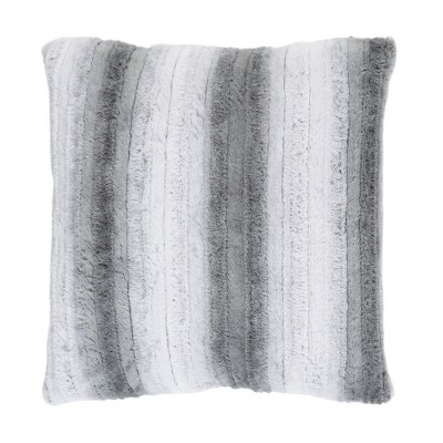 Elian 20" Gray and White Ombre Acrylic Pillow