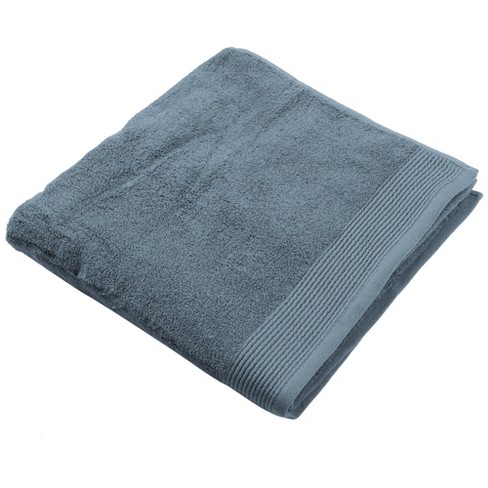 nestwell bath towel solid gray 100% cotton classic modern