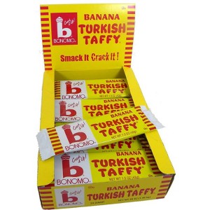 Bonomo Turkish Taffy Bars 1.5 oz – Classic Chewy Candy in Vanilla, Chocolate, Strawberry & Banana (Single, Multi-Pack & Variety Pack) - 1 of 4