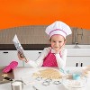 JaxoJoy Kids Cooking and Baking Chef Set for Little Girls, Pink - 3 of 4