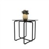 Tempered Glass Living Room, Bedroom, Transparent Modern Tempered Glass Coffee Table, Tea Table, Side Table - 4 of 4