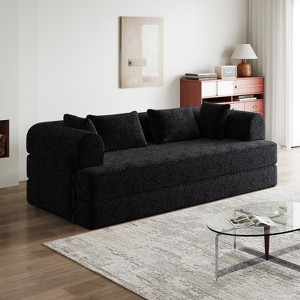 VASIP 78.7-inch Convertible Sofa Bed  Chenille Folding Mattress with Pillow and Pocket for Living Room  Bedroom - 1 of 4