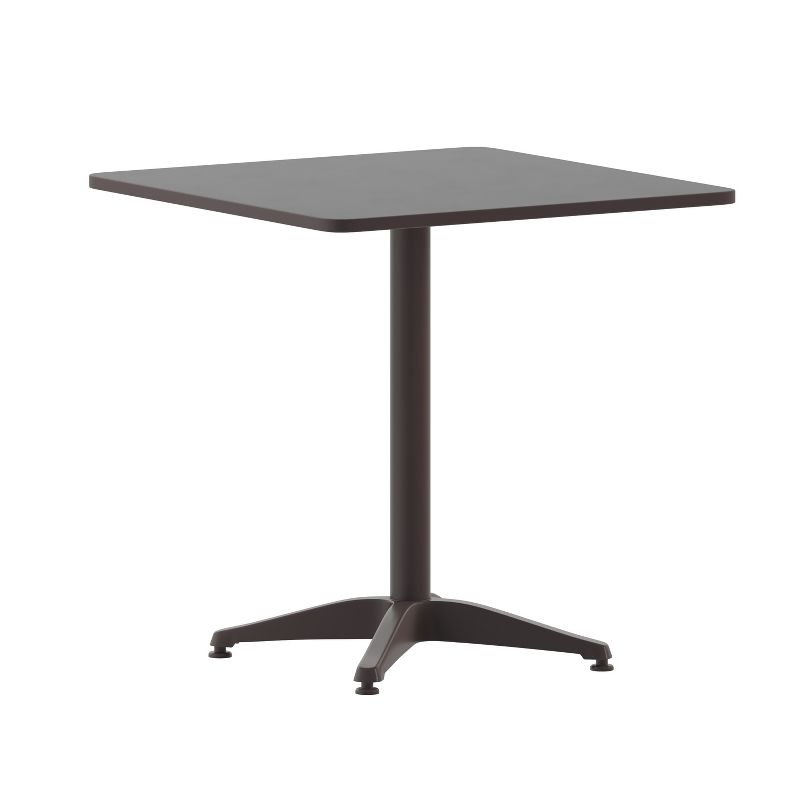 Flash Furniture Mellie 27.5'' Square Aluminum Indoor-Outdoor Table with Base, 1 of 12