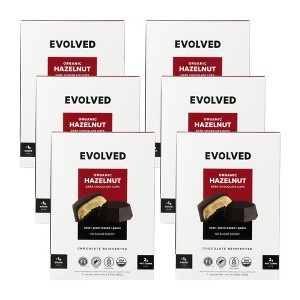 Evolved Chocolate Organic Hazelnut Hazelnut Dark Chocolate Cups - Case of 6/4.93 oz - 1 of 4