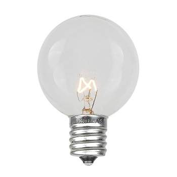 Novelty Lights G50 Globe Hanging Outdoor String Light Replacement Bulbs E17 Intermediate Base 7 Watt