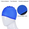 Unique Bargains Silicone Waterproof Non-Slip High-Stretch Swim Caps 2 Pcs - 4 of 4
