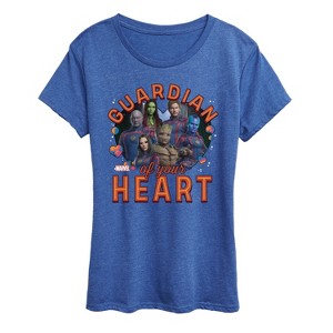Women's - Marvel - Guardian Of Your Heart Valentine Short Sleeve Graphic T-Shirt - 1 of 4