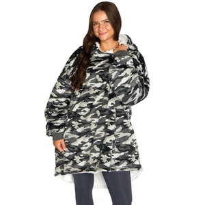 Adult Bare Homey B-Cozy Fleece Wearable Blanket - 1 of 4