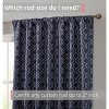 HLC.ME Franklin Moroccan 100% Complete Blackout Heavy Thermal Insulated Rod Pocket Back Tab Curtain Panels, Set of 2 - 3 of 4
