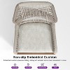 PURPLE LEAF 2 Pieces Bar Stools Patio Modern Rattan Barstools Aluminum Woven Tall Bar Chairs with Cushions for Outdoor Kitchen Island Garden - 4 of 4