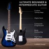 Best Choice Products 39in Full Size Beginner Electric Guitar Kit with Case, Strap, Amp, Whammy Bar - 4 of 4