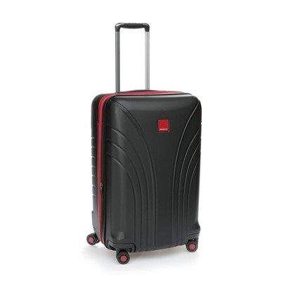 Hedgren Flight 24" 4-Wheel Medium Luggage Black/red Combo