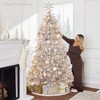 Best Choice Products Prelit Artificial Tinsel Christmas Tree Festive Holiday Decoration w/ Stand - White - 3 of 4