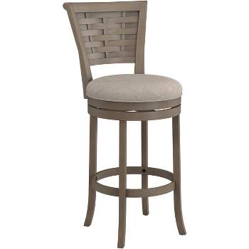 Thredson Swivel Height Barstool Light Antiqued Gray Wash - Hillsdale Furniture