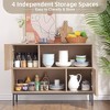 WhizMax  Modern Farmhouse Buffet Storage Cabinet, Entryway Table Console Sofa Table Accent Cabinet - 2 of 4