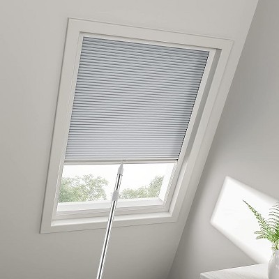 Cordless Skylight Shades Light Filtering(Light Grey, 12-51 Wide and 12-74 High)