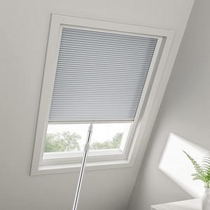 Cordless Skylight Shades Light Filtering(Light Grey, 12-51 Wide and 12-74 High) - 1 of 3