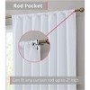 HLC.ME Hamilton 100% Full Blackout Lined Thermal Insulated Soundproof Window Curtain Rod Pocket Back Tab Panels, Set of 2 - 3 of 4